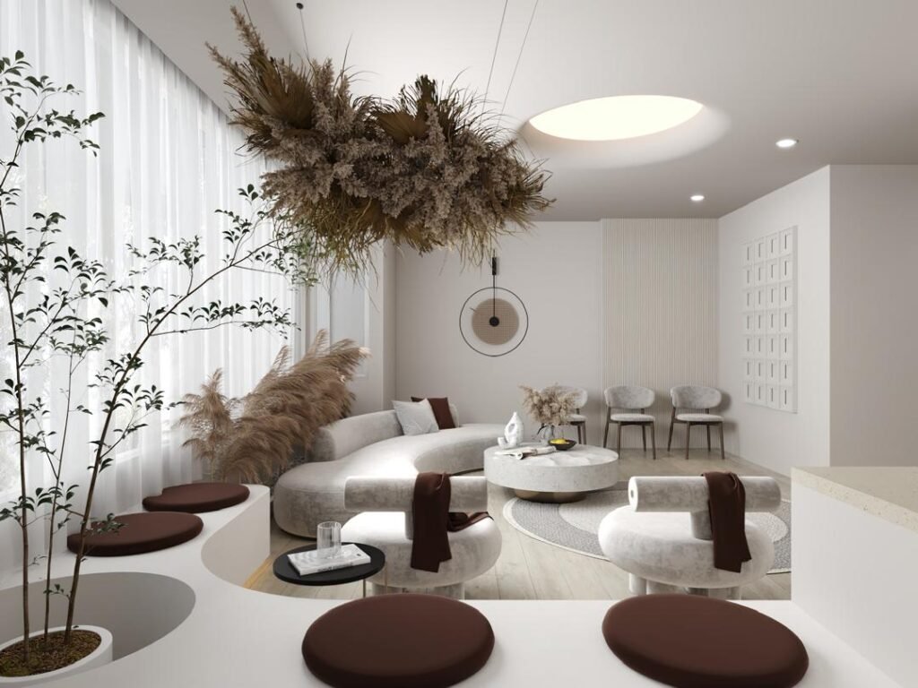 Commercial beauty salon interior renovation and custom carpentry fit-out crafted by Tower Tree Renovation for Carino Home Style Beauty in Austin Crest, Johor.