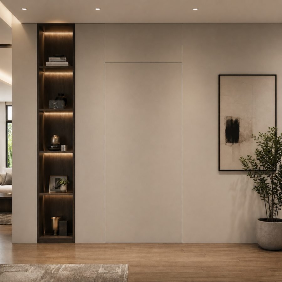 Hidden Interior Doors custom carpentry in Johor