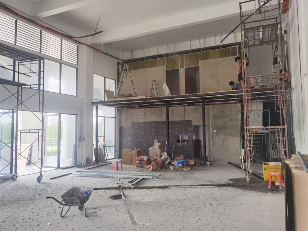 Luxury restaurant interior renovation and fit-out completed by Tower Tree Renovation for Pluto Wine & Dine in Eco Palladium, Johor.