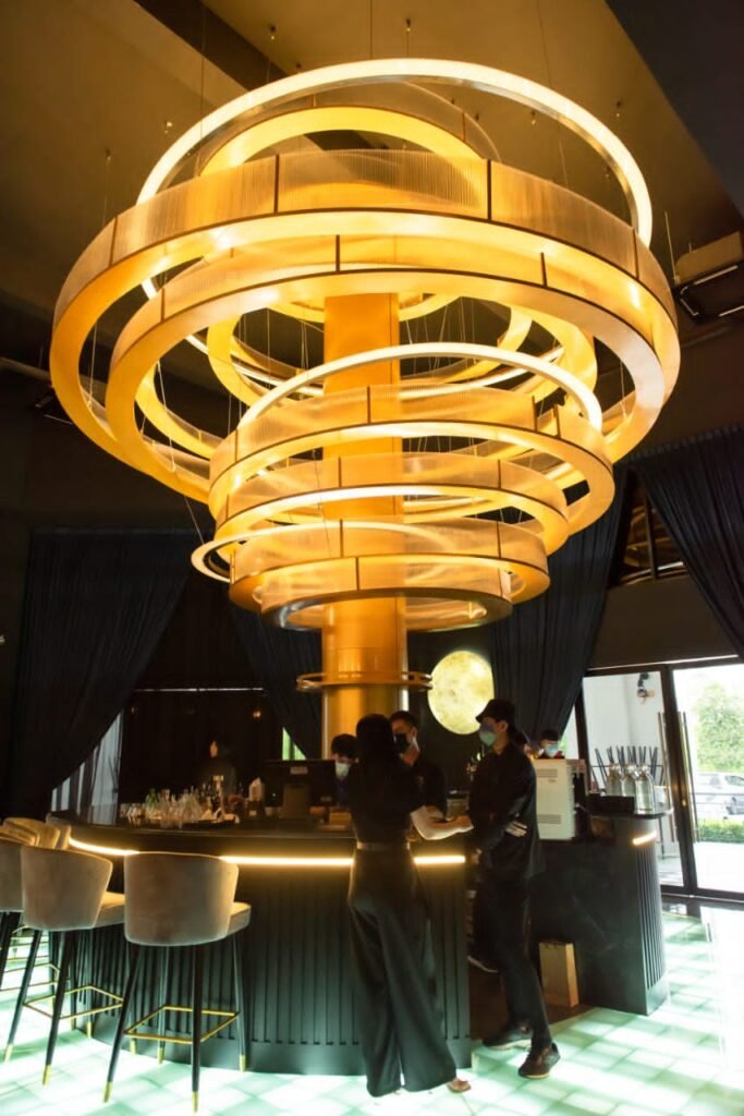 Luxury restaurant interior renovation and fit-out completed by Tower Tree Renovation for Pluto Wine & Dine in Eco Palladium, Johor.