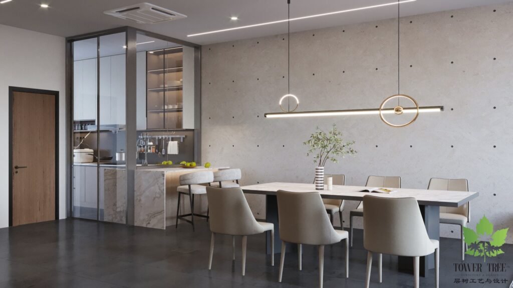One Stop renovation, interior design and custom furniture services Eco Botanic, Johor by Tower Tree Renovation and Design.