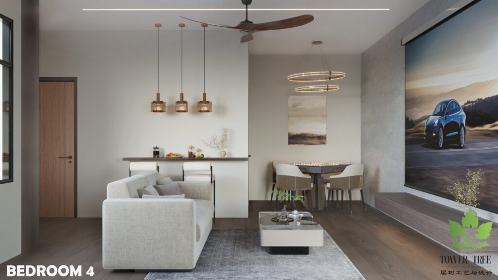 One Stop renovation, interior design and custom furniture services Eco Botanic, Johor by Tower Tree Renovation and Design.